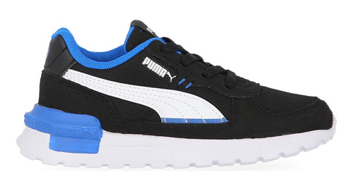 Zapatillas Puma Graviton Ac Inf Para Niños En Negro Y Blanco