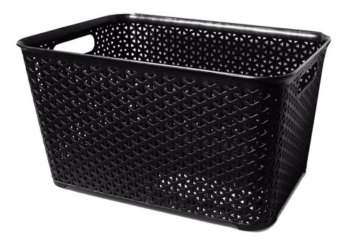 Canastos Organizador Plastico Rattan Caja Grande Colombraro