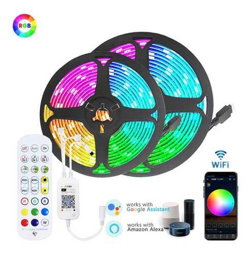 Tira De Luz Led Wifi 30m Funciona Para Alexa Rgb5050