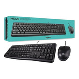 Teclado E Mouse Óptico Usb Mk120