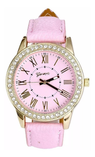 Reloj Brillitos Marca Geneva Para Mujer.