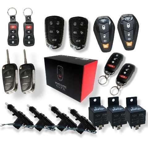 Alarma Alfa 609 4seguros Electricos Actuadores 3relevadores 