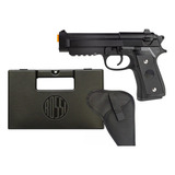 Pistola Airsoft Metal Spring Taurus Pt92 + Maleta + Coldre