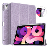 Funda Para iPad Air 4 Soke Delgada Rígida Con Soporte Violet