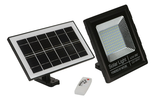 Foco Solar 40w 90 Led Panel Solar Ip67 + Control Remoto