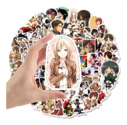 Set 25 Stickers Anime Attack On Titan | Zona Friki