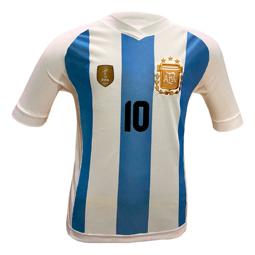Camiseta Messi 10 Argentina Selección Niño Futbol