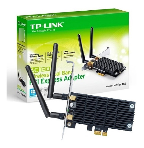 Placa Wifi Red Pci-e Tp-link  Archer T6e Ac1300 Dual Band