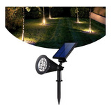 Espeto De Jardim Solar Spot Super Led Grama Jardim Sem Fio