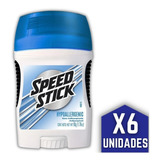 Desodorante En Barra Speed Stick Hipoalergénico 50g Pack X6