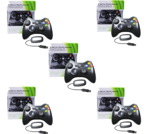 Paquete 5 Piezas Control Generico Inalambrico Para Xbox 360