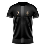 Camiseta Negra Concept Portugal Cr7