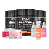 Kit Colágeno Verisol + Sérum + Creme Facial Renova Be