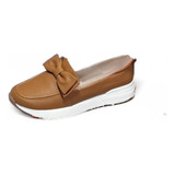 Zapatos Oxford Dama Corbata Mujer Mocasin Casual Baleta