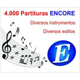 4.300 Partituras Encore Nacional E Internacionais