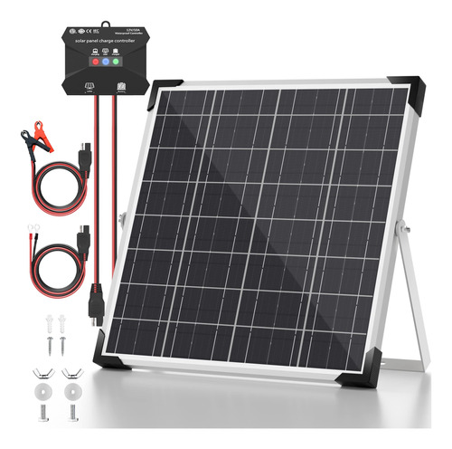 Voltset Kit De Panel Solar De 20 W 12 V, Cargador De Bateria