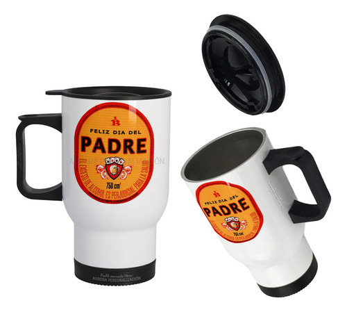 Mug Vaso Termico Viajero Para Carro Regalo Papá Padre 06