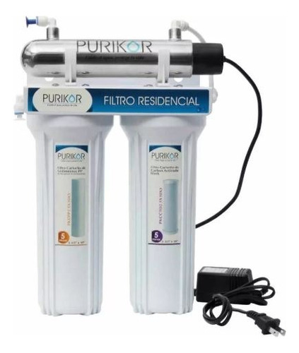 3 Pz Filtro Purificador 3 Etapas, Lampara Pkf-3uv Domestico