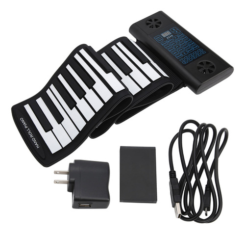 Teclado De Piano Flexible De 61 Teclas, Suave Y Enrollable,