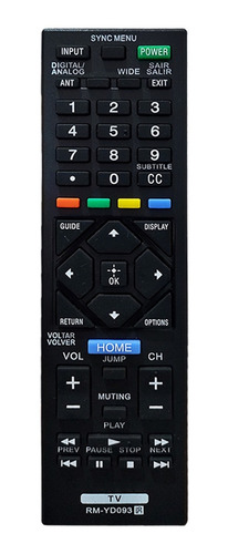 Controle Remoto Compatível Para  Tv Sony Bravia Kdl-32r425a