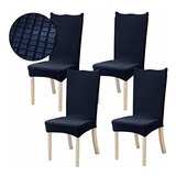 4pcs Estiran Extraíbles Y Lavables Comedor Fundas Prot...