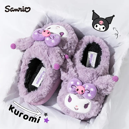 Zapatillas Hello Kitty, Kuromi, My Melody Para Niñas, Cálida
