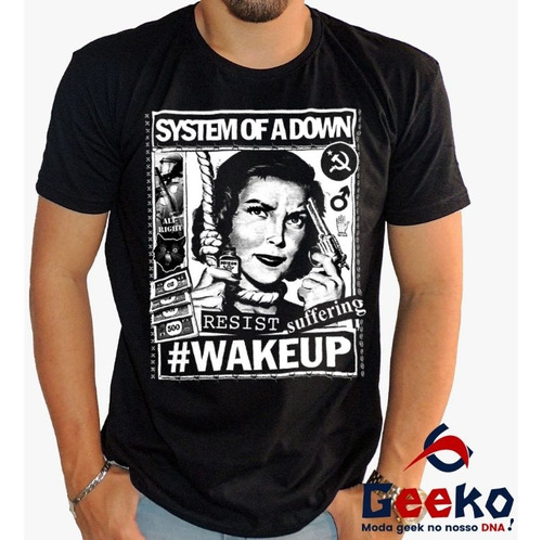 Camiseta Plus Size System Of A Down Algodão Soad Geeko 349