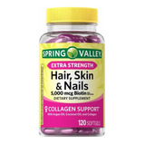 Hair, Skin & Nails 5000mcg Biotin S. Valley 120 Softgels