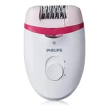 Depiladora Philips Bre255 Uso Con Cable + Accesorios Color Blanco