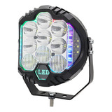 Par Faros Redondos Led Superpotente 50w Rgb Diseño 5pulgadas