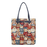 Bolso Tote Con Estampado De Tapiz Van Gogh Bear V120