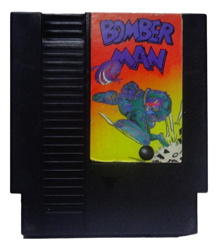 Bomber Man Nintendinho Nes 72p Preto Original Com Label