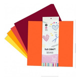 Scrapbooking 35 Hojas Colores Naranjas 30 X 30 Cm 160 Gramos