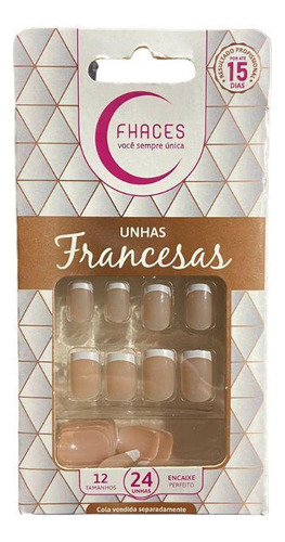 Fhaces Unhas Postiças Colors 24un