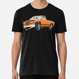 Remera Orange Pick Up Truck Cartoon Algodon Premium