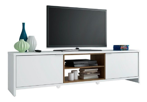 Mueble Para Tv Madesa Metz Hasta 75'' Color Blanco