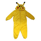 Pijama Pikachu Amarillo Disfraz Chicos Nenes Calidad Plush