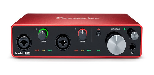 Interfaz De Audio Usb Scarlett 4i4 3ra Generación