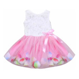 Vestido Importado De Tul Diseño Princesa Para Niñas