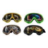 Kit 4 Googles Motocross Tácticos Colores 