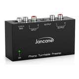 Preamplificador Estéreo Jancane Placa Tornamesa Discos Negro