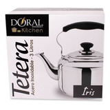 Tetera Iris Doral 3 Litros Acero Inoxidable