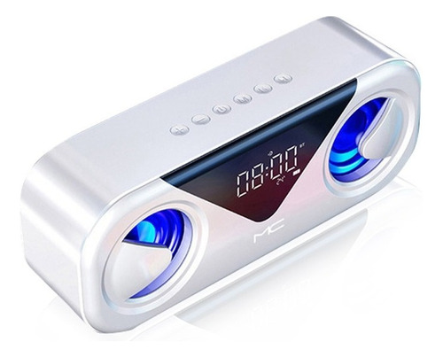 , Reloj Despertador Digital Con Parlante Bluetooth Y Radio ,