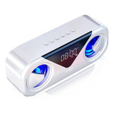 , Reloj Despertador Digital Con Parlante Bluetooth Y Radio ,