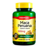 Maca Peruana 100% Maca 500mg 60 Capsulas Loja Maxinutri