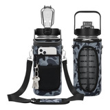 Funda Protectora Para Botella Deportiva Fitness 2l Y Correa