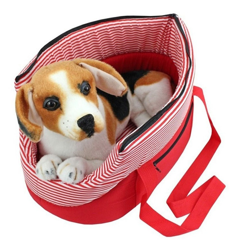 Bolsa De Transporte Para Gatos Cachorros Pequena Passeio Pet Cor Vermelho