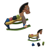 Brinquedo Pedagógico Cavalo Balanço + Formas Geométricas