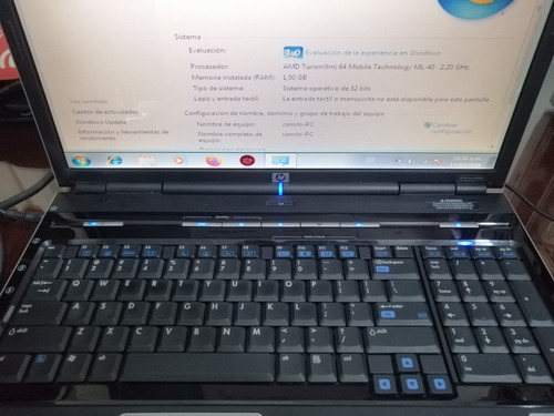 Portátil Hp Pavilion Dv8000 Funciona Conectado Batería Mala