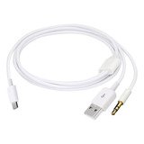 Cable De Carga De Audio 2 En 1, Cable Auxiliar Micro Usb Mac